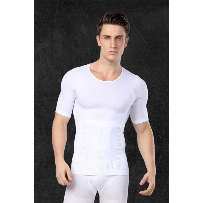 Erkek Bel Göğüs Dik Duruş Jinekomasti Toparlayıcı Extra Göbek Sıkılaştırıcı Kısa Kol Korse Atlet