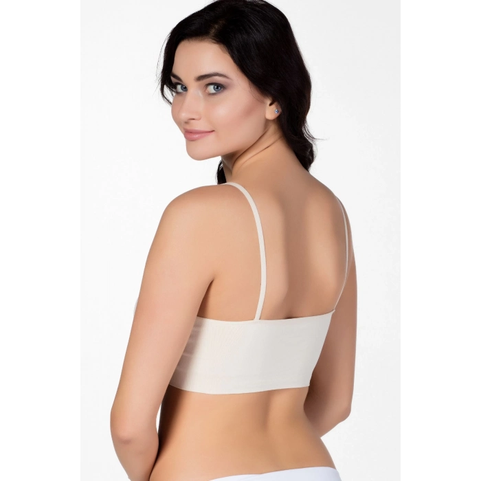 Yeni Sezon Esnek Askılı Pedli Rahat Kadın Konforlu İnce Askılı Pedli Kadın Büstiyer İç Giyim