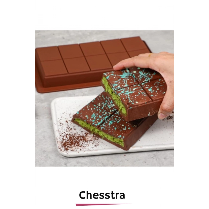 Esnek Bpa İçermez Yüksek Isı Dayanıklı Meşhur Dubai Çikolata Silikon Kalıbı 1 Adet