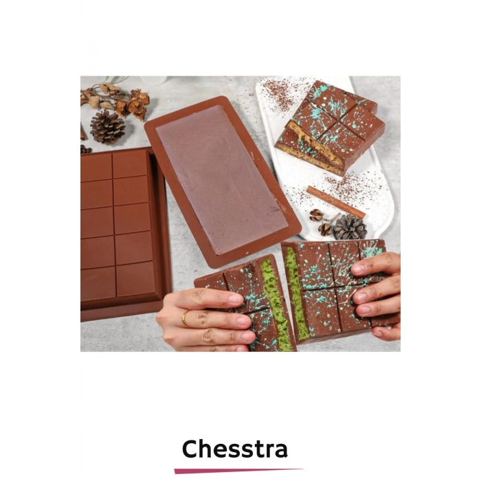 Esnek Bpa İçermez Yüksek Isı Dayanıklı Meşhur Dubai Çikolata Silikon Kalıbı 1 Adet