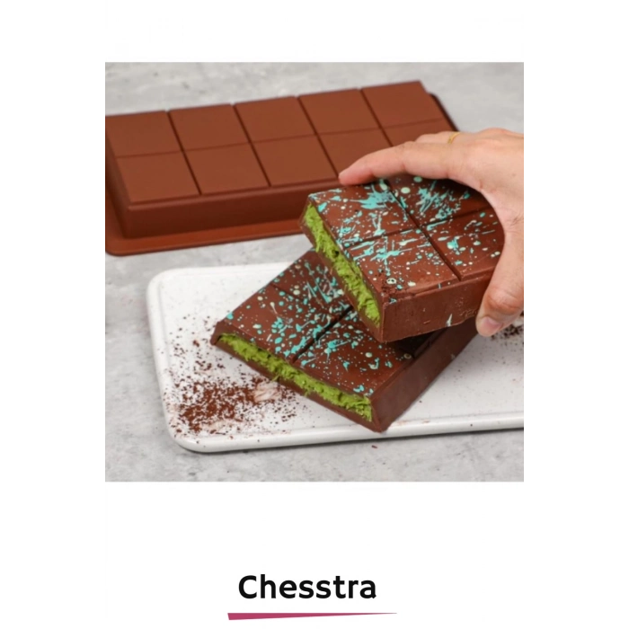 Esnek Bpa İçermez Yüksek Isı Dayanıklı Meşhur Dubai Çikolata Silikon Kalıbı 2 Adet