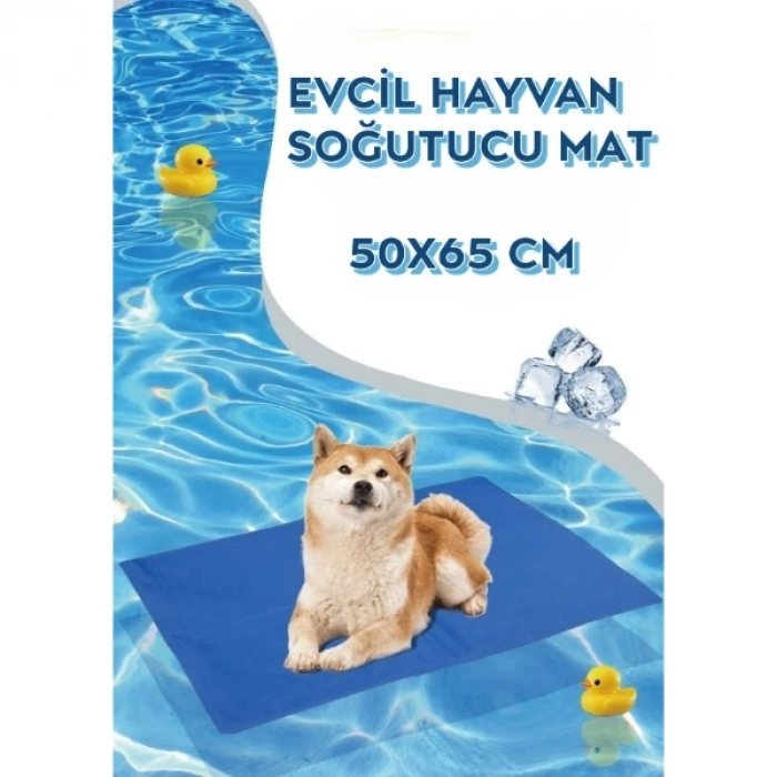#MatJel Dolgulu Serinletici Dayanıklı Köpek Kedi Evcil Hayvan Soğutucu Yatak Mat 50x65 cm