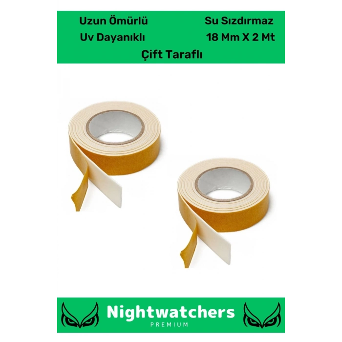 Extra Güçlü Uzun Ömürlü Kuvvetli Yapışkan Kolay Uygulanır İz Bırakmaz Çift Taraf Köpük Bant 10 Adet