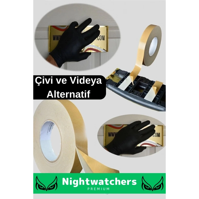 Extra Güçlü Uzun Ömürlü Kuvvetli Yapışkan Kolay Uygulanır İz Bırakmaz Çift Taraflı Köpük Bant 5 Adet