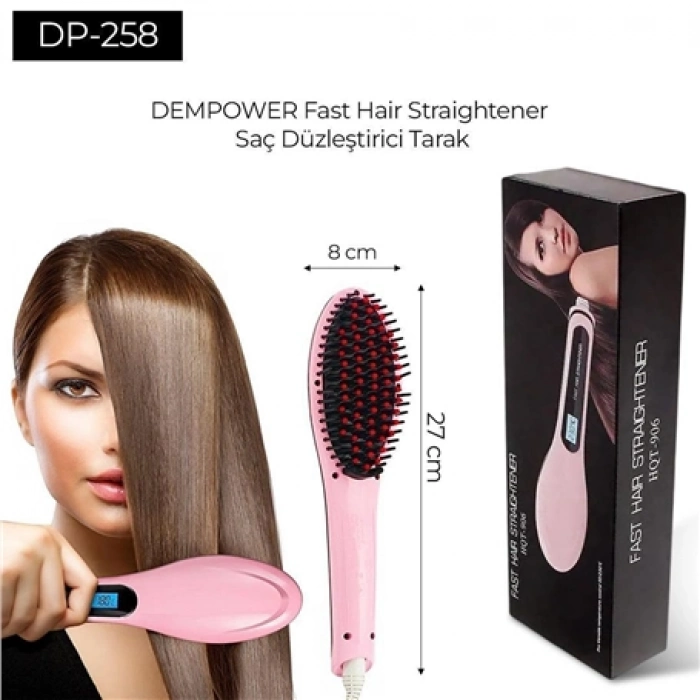 Özel Üretim Seramik Kaplamalı Hızlı Isınan Dijital Ekranlı İyonik Tarak Fast Hair Saç Düzleştirici