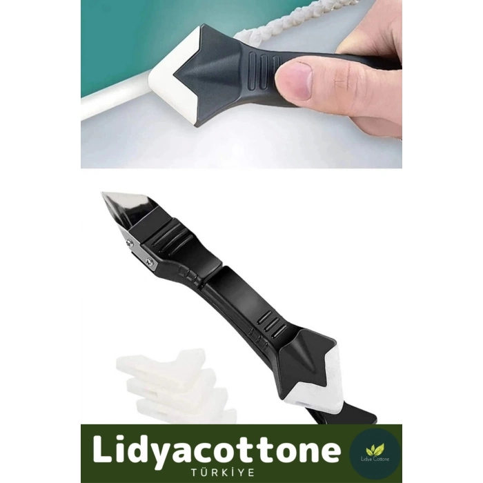 Fayans Derz Dolgu Silikon Kazıyıcı Sıyırıcı Sıyırıcı Doğrayıcı Uygulayıcı 3 in 1 Aparat Mutfak Banyo