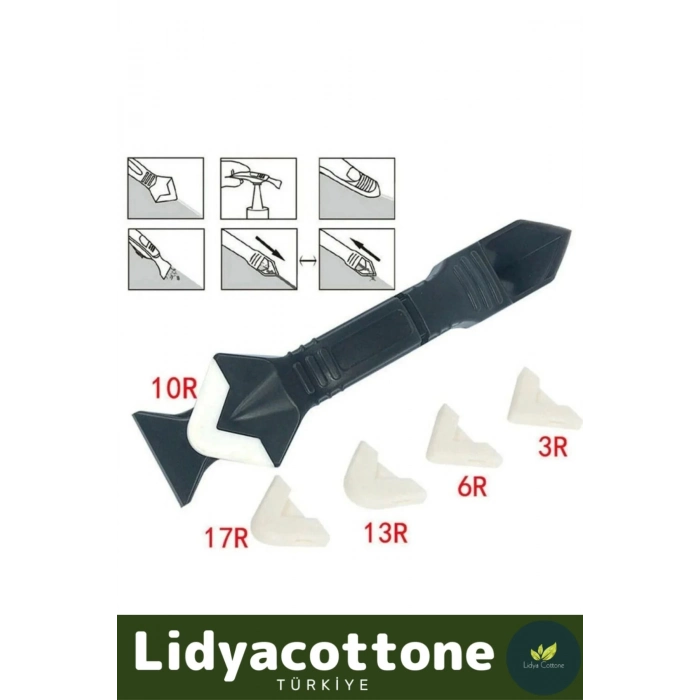 Fayans Derz Dolgu Silikon Kazıyıcı Sıyırıcı Sıyırıcı Doğrayıcı Uygulayıcı 3 in 1 Aparat Mutfak Banyo