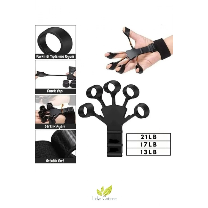 Fizik Tedavi Spor Parmak El Bilek Kol Güçlendirici Kas Geliştirici Kavrama Silikon Örümcek Lastik