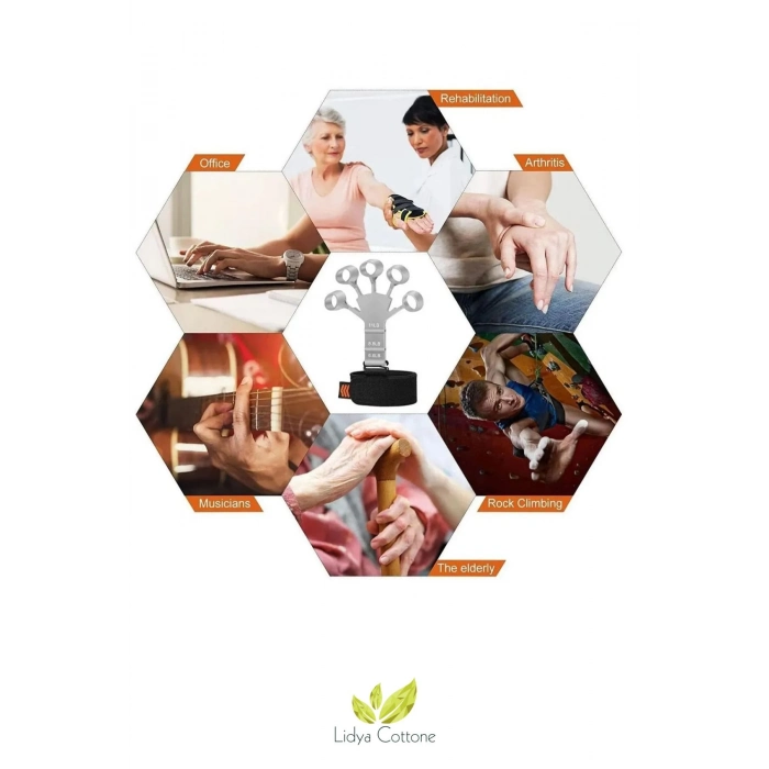 Fizik Tedavi Spor Parmak El Bilek Kol Güçlendirici Kas Geliştirici Kavrama Silikon Örümcek Lastik