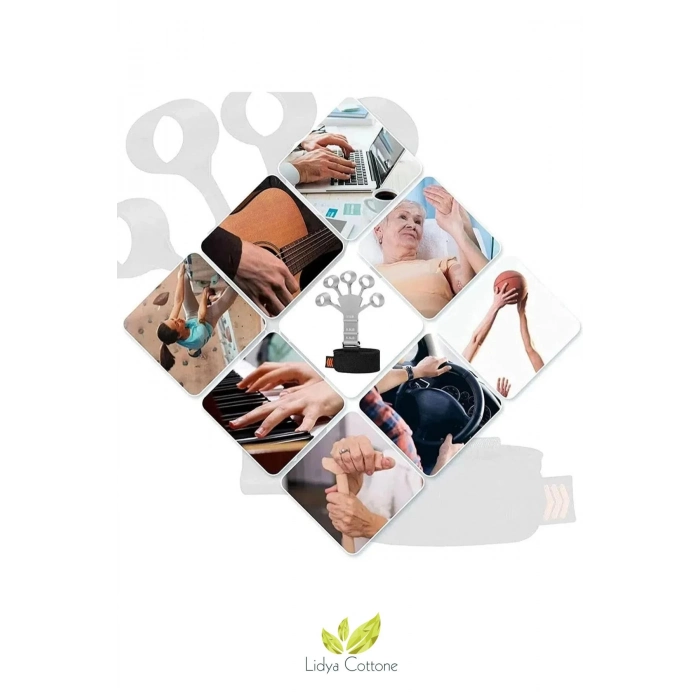 Fizik Tedavi Spor Parmak El Bilek Kol Güçlendirici Kas Geliştirici Kavrama Silikon Örümcek Lastik