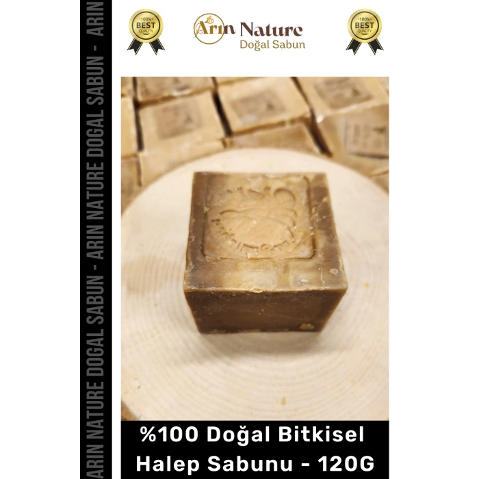 #halepsabunu Güzel Kokulu El Yüz Saç Vücut Orijinal Bitkisel %100 Doğal Halep Sabunu 120g - 8 Adet