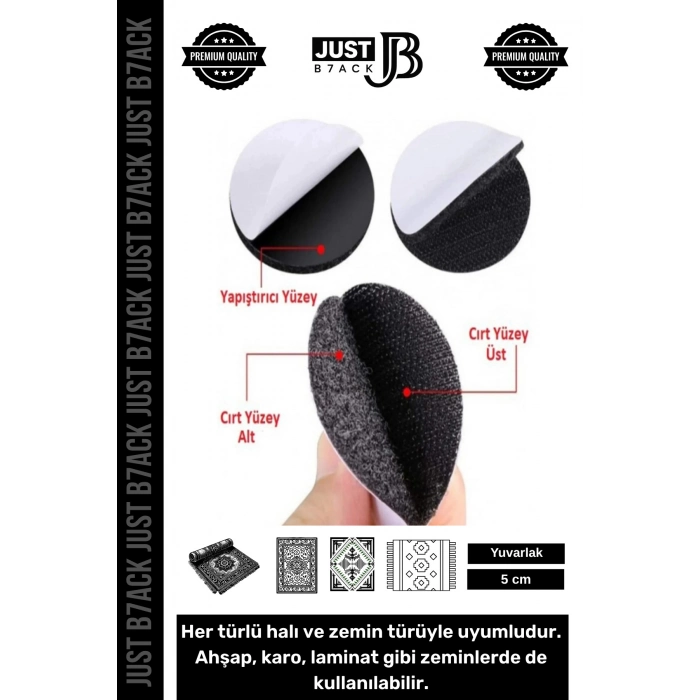 #HalıBandı Kendinden Sağlam Yapışkanlı İz Bırakmayan Yıkanabilir Halı Kayma Önleyici 40lı Cırt Bant