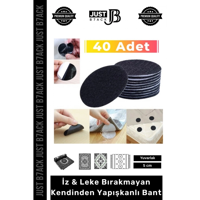 #HalıBandı Kendinden Sağlam Yapışkanlı İz Bırakmayan Yıkanabilir Halı Kayma Önleyici 40lı Cırt Bant