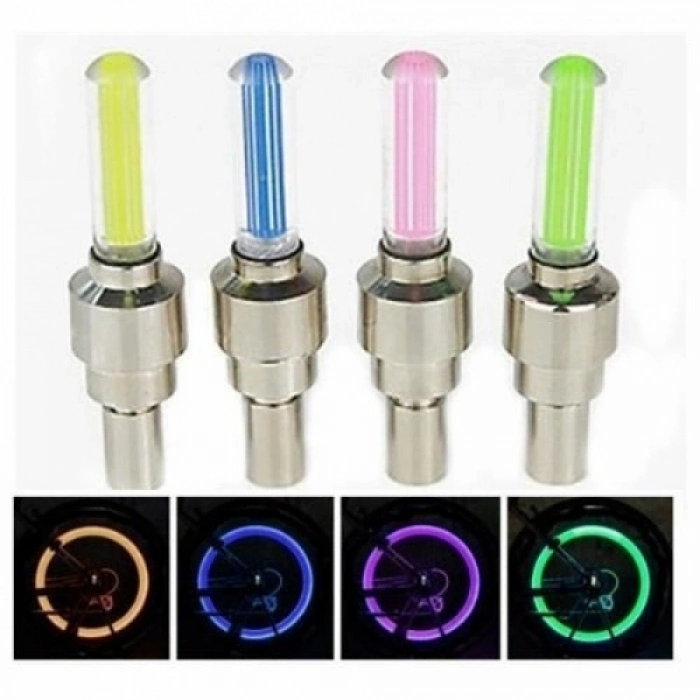 #Sibop Yüksek Görünürlük Neon Halka Jant Sibop Kapağı Rengarenk Hareket Sensörlü Sibop Işığı 2 Adet