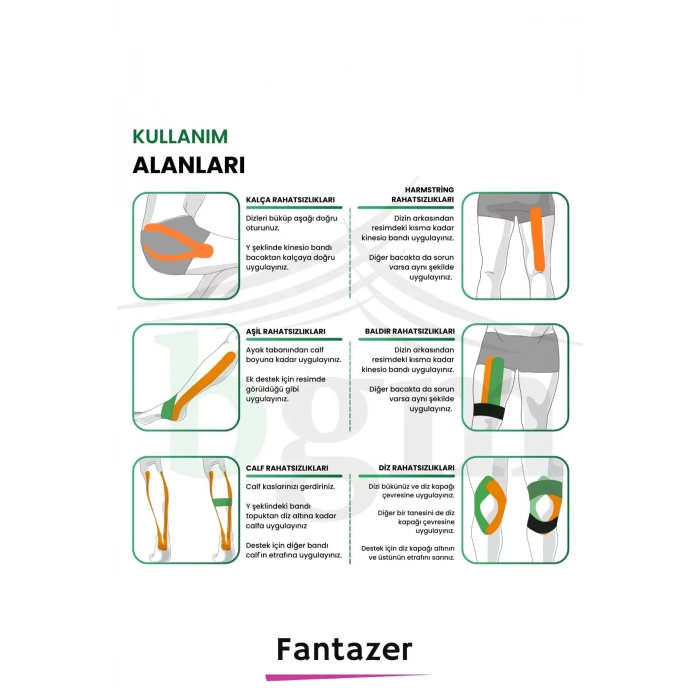 Hızlı Etkili Büyük Boy Kas Eklem Bel Bacak Kol Boyun Sırt Omuz Karın Kalça Ağrı Isı Bandı 5cmx5m