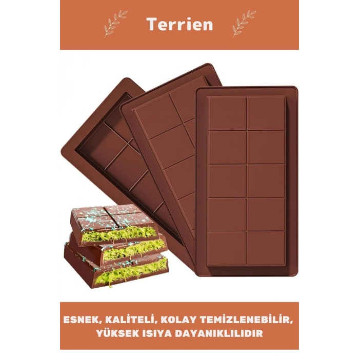 Home Serisi Bpa İçermez Esnek Dayanıklı Yüksek Isı Dayanıklı 1 Adet Dubai Çikolata Silikon Kalıbı