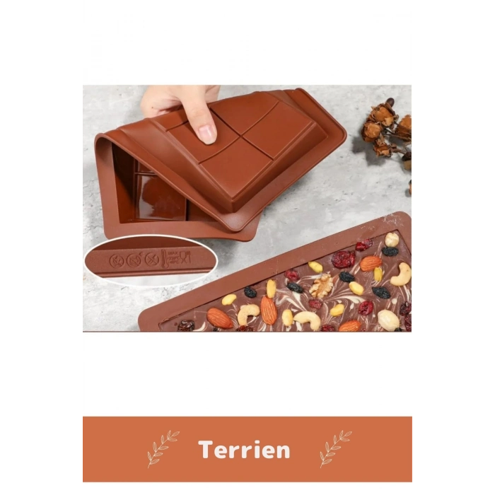 Home Serisi Bpa İçermez Esnek Dayanıklı Yüksek Isı Dayanıklı 1 Adet Dubai Çikolata Silikon Kalıbı