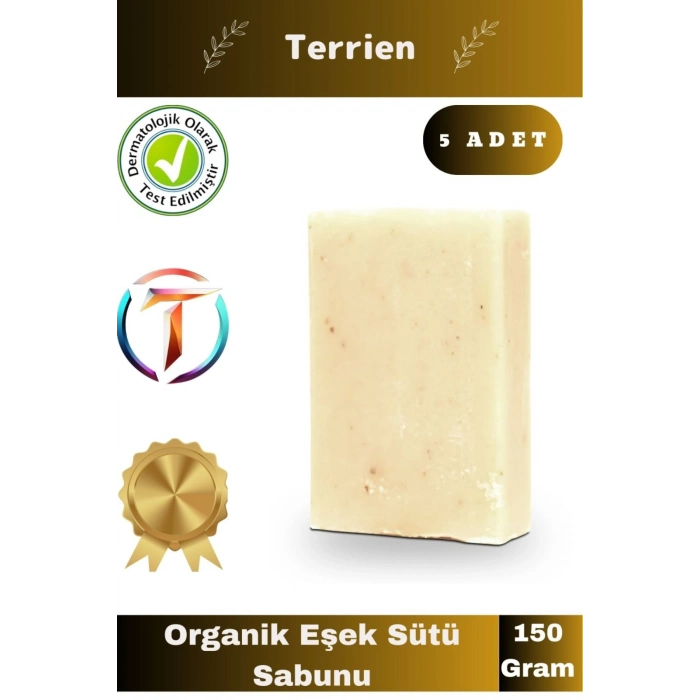 Home Serisi El Yapımı Doğal Bitkisel 5 Adet Temizleyici Parlak Ciltler Nemlendirici Eşek Sütü Sabunu