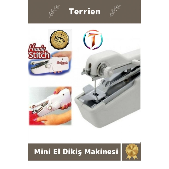 Home Serisi Mini El Dikiş Makinesi Portatif Pilli Paslanmaz Çelik Malzeme Her Kumaş Dikimine Uygun