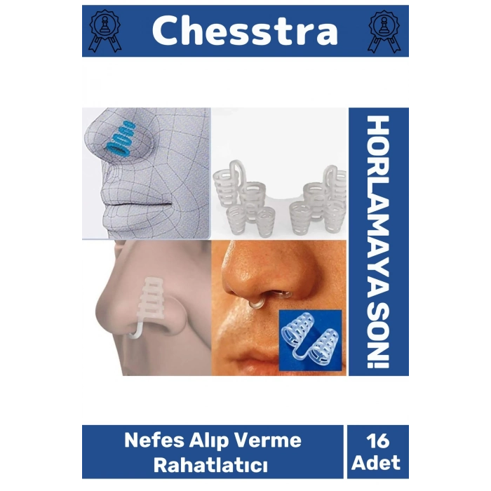 Horlama Azaltıcı Fazla Oksijen Nefes Alıp Verme Rahatlatıcı Uyku Önleyici Burun Delik Aparat 16 Adet