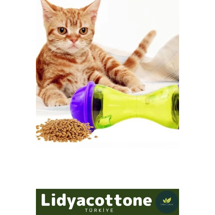 İnteraktif Kedi Ödül Mamalı Oyuncak Ödül Mamalı Oyuncak Plastik Küçük Boy Saklama Hazneli