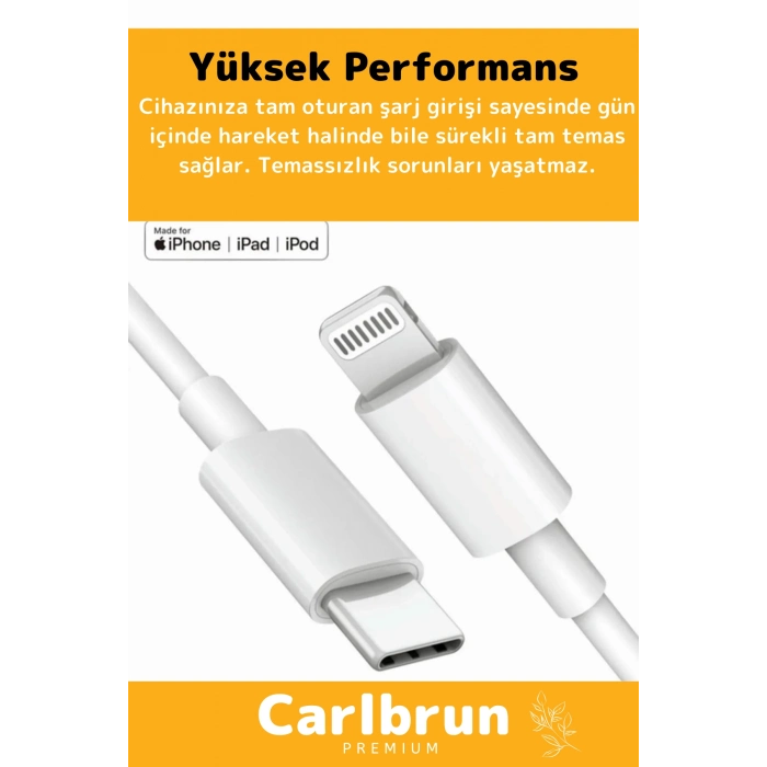iPhone Tüm Serilere Uyumlu 20w Hızlı Şarj Seti Adaptör Type C Kablosu 7 8 X 11 12 13 14 15 Plus Pro