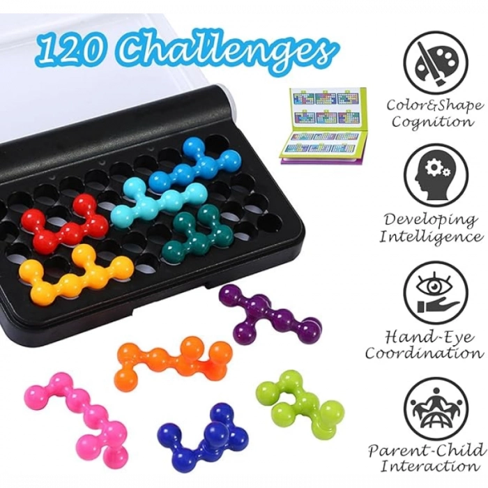 #Oyun Zeka Gelişimi Mantıksal Düşünme 120 Seviye Eğitici Seyahat Oyunu IQ Fit Bulmaca Oyunu