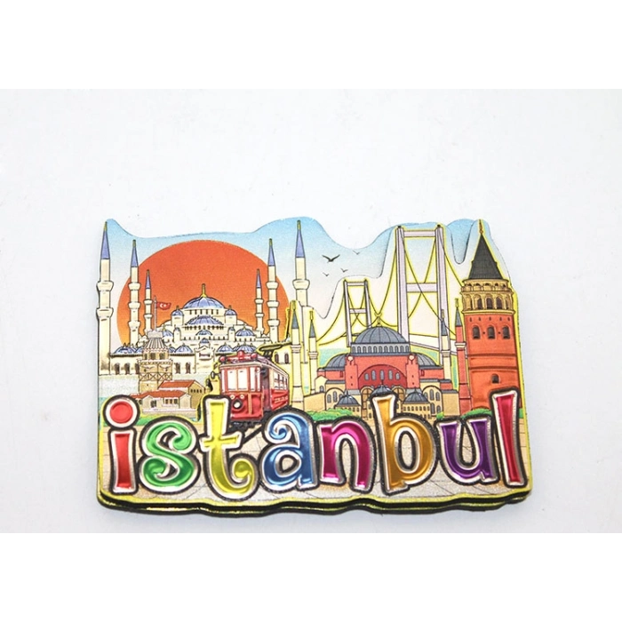#Magnet Hediyelik Eşya Hatıra Dekoratif Buzdolabı Süsü Turistik Şehir İstanbul Temalı Magnet