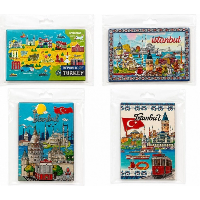 #Magnet  Hatıralık Hediyelik Dekoratif Turistik İstanbul Temalı Silikon Buzdolabı Süsü Magnet
