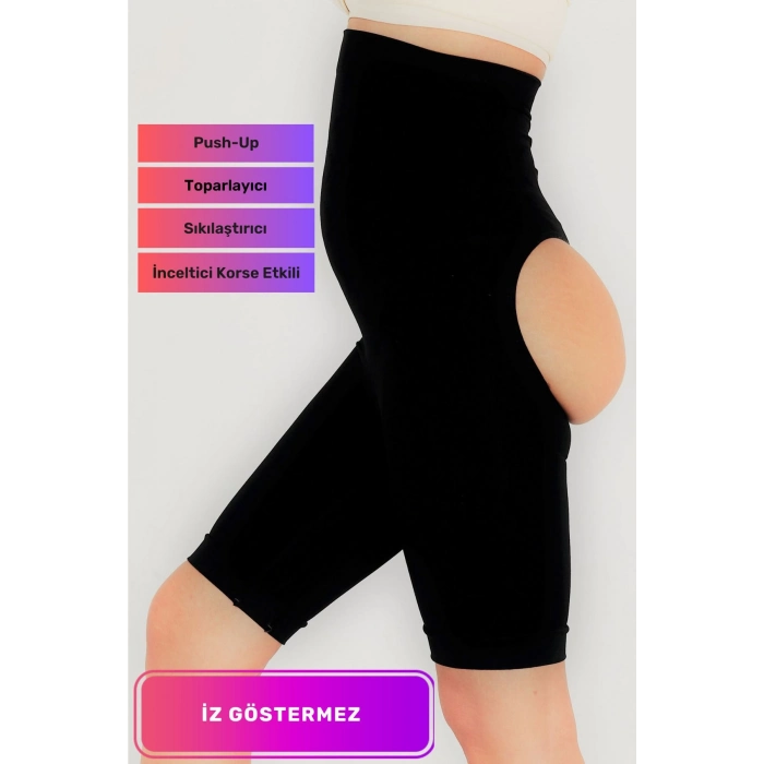 Özel Üretim Kaymaz Lazer Kesim Kadın İz Göstermeyen Yüksek Bel Kalça Popo Dikleştirici Toparlayıcı Korse