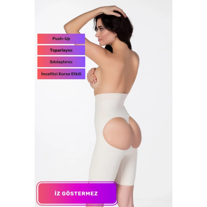 Özel Üretim Kaymaz Lazer Kesim Kadın İz Göstermeyen Yüksek Bel Kalça Popo Dikleştirici Toparlayıcı Korse