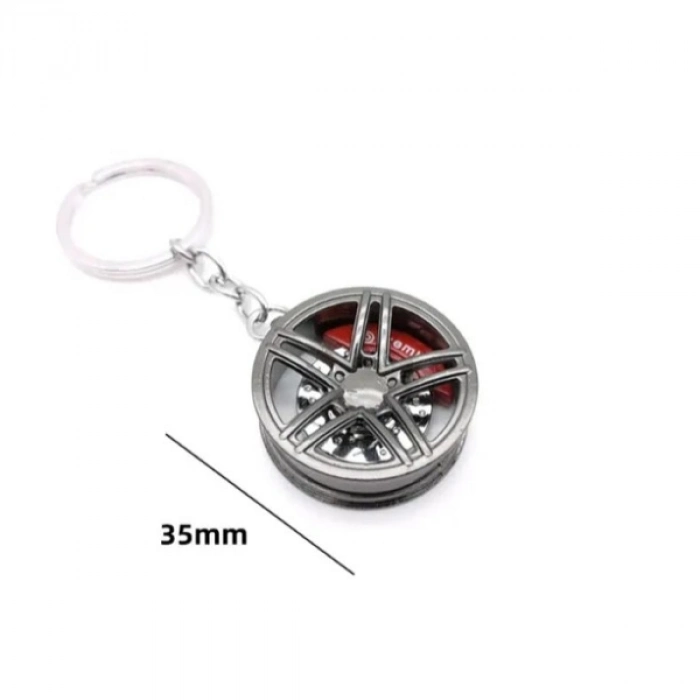 #Anahtarlık Otomobil Tutkunu Şık Sağlam Metal Detaylı Aksesuar Estetik Görünüm Jant Disk Anahtarlık