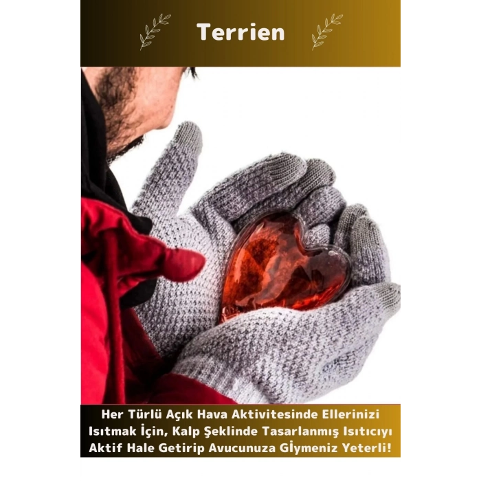 Kalp Şeklinde El Isıtıcısı Sihirli Jel Isıtıcı Torba Kalpli Cep Sobası 2li Set