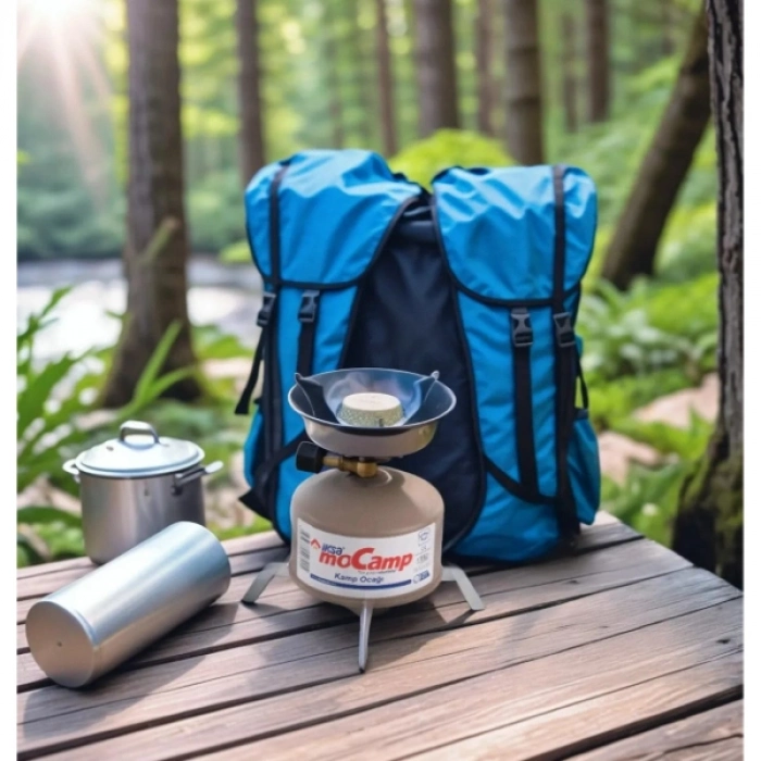 Taşınabilir Kompakt Hafif Outdoor Dayanıklı Metal Ayarlanabilir Kontrollü Pişirme Kamp Ocağı Seti