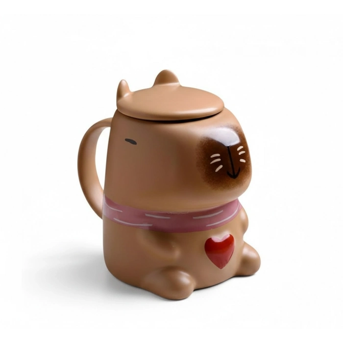 #Kupa Seramik Günlük Kullanım Sevimli Karakter Tasarımı Dayanıklı Sıcak Soğuk İçecek Kapibara Kupa