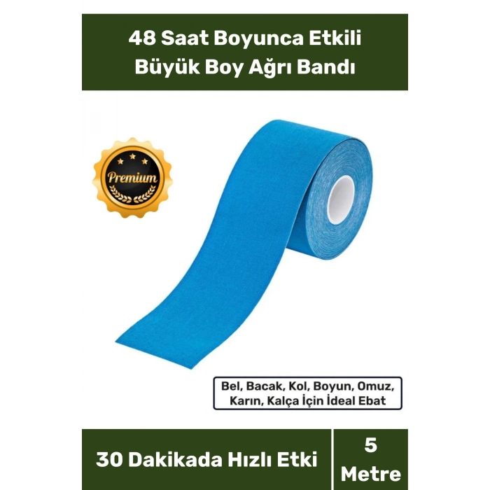 Kas Eklem Bel Bacak Kol Boyun Sırt Omuz Karın Kalça Ağrı IsıI Bandı Yüksek Kalite 5cm x 5m