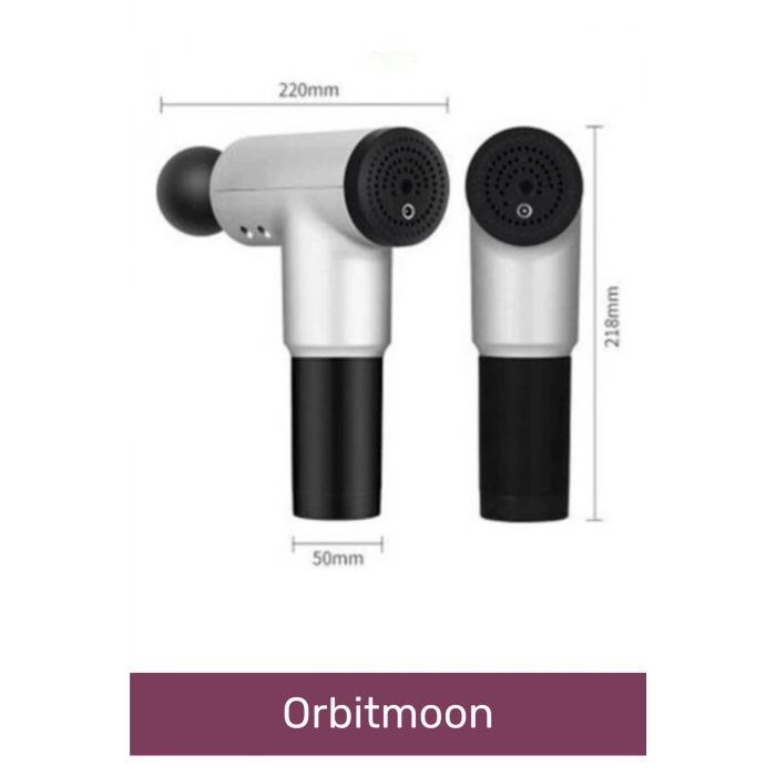 Kas Rahatlatıcı Boyun Bel Sırt Bacak Ayak Fısıltı Sesli Hafif Şarjlı 4 Başlıklı Masaj Tabancası