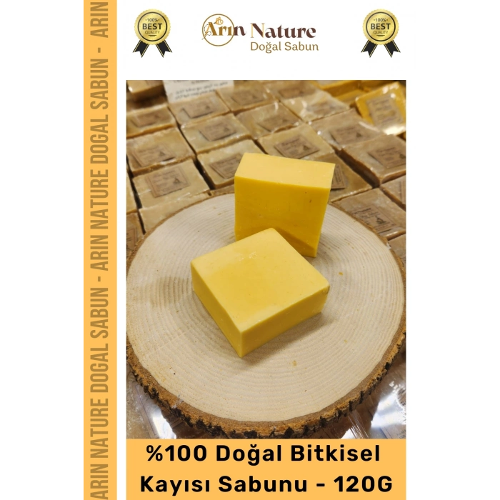 #kayısı Güzel Kokulu El Yüz Saç Vücut Orijinal Bitkisel %100 Doğal Kayısı Sabunu 120g - 9 Adet