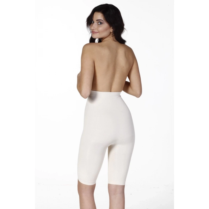 Kaymaz Yüksek Bel İnceltici Terlemeyi Önleyen Destekli İz Göstermeyen Uzun Paçalı Toparlayıcı Korse