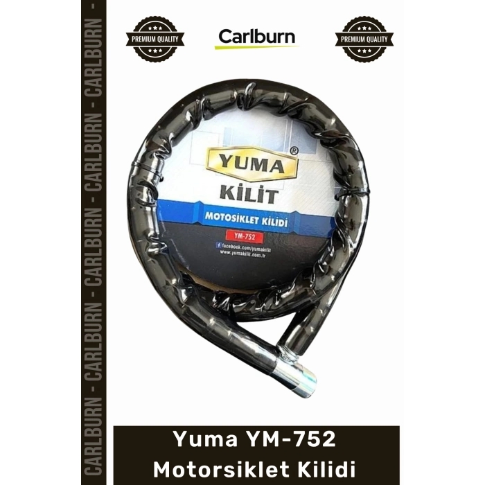 #Kilit Anahtarlı Körüklü Siyah 120cm 22mm Çelik Bilyalı Dişli Sistem YM752 Motorsiklet Kilidi