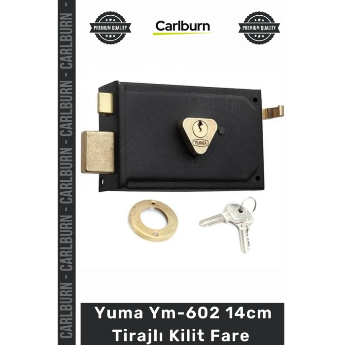 #Kilit Kare Siyah Çelik Kapı Güvenlik Mekanizması Kaliteli Ym602 14cm Tirajlı Kilit Fare