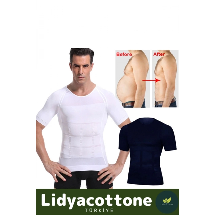 Kısa Kol Korse Atlet Premium Bel Göğüs Dik Duruş Jinekomasti Toparlayıcı Erkek Göbek Sıkılaştırıcı