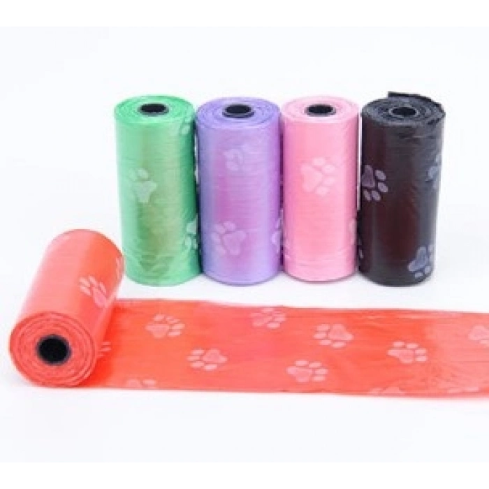 #Petshop Dayanıklı Hijyenik Evcil Hayvan Atık Toplama Rulosu 60 Adet Köpek Kaka Poşeti 4lü Set