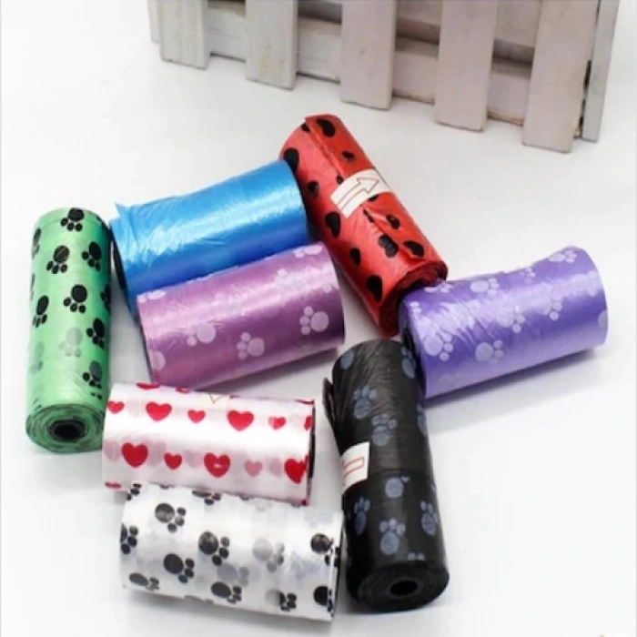#Petshop Portatif Taşınabilir Pratik Hijyenik Dayanıklı Yürüyüş Evcil Hayvan 4lü Köpek Kaka Poşeti