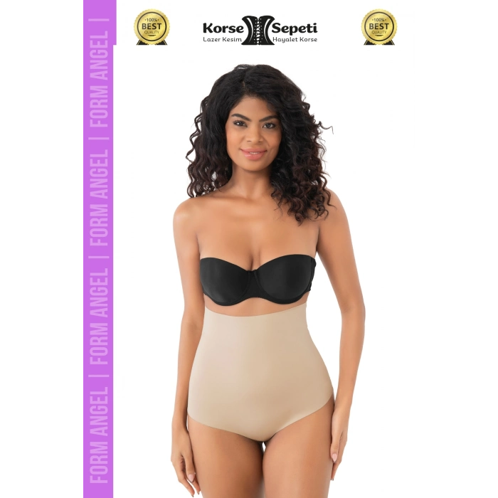 #Korse 2 Beden Küçülten İz Yapmayan Göstermeyen Lazer Kesim Yüksek Bel String Korse - 4 Adet