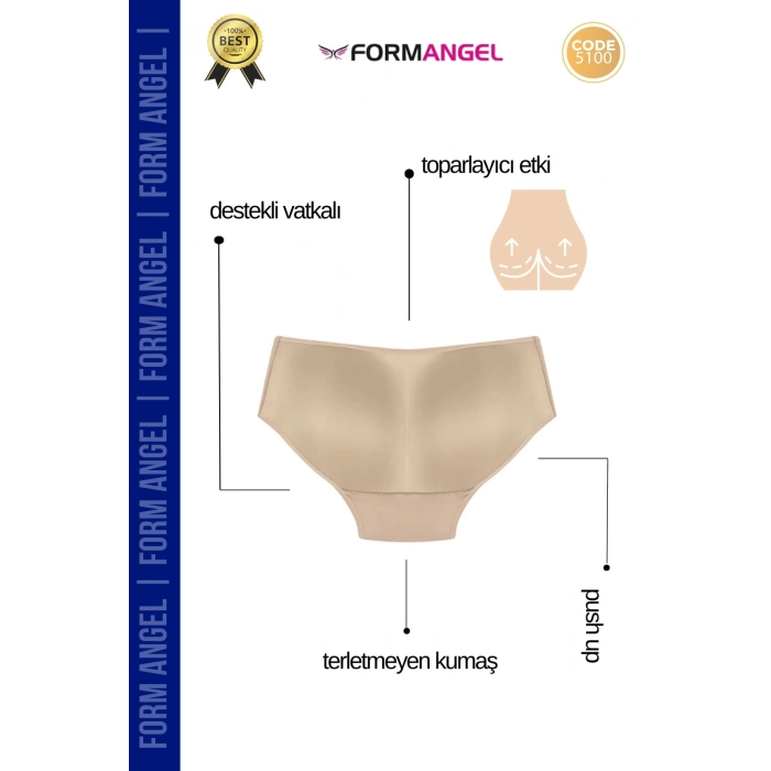 #Korse Doğal Görünüm Sağlayan Dolgunlaştırıcı Toparlayıcı Popo Dolgulu Destekleyici Korse - 5 Adet