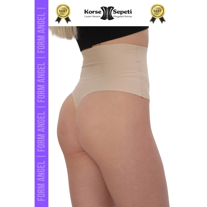 #Korse İz Yapmaz Göstermeyen Kaymaz Doku Toparlayıcı Sıkılaştıran Lazer Kesim String Korse - 3 Adet