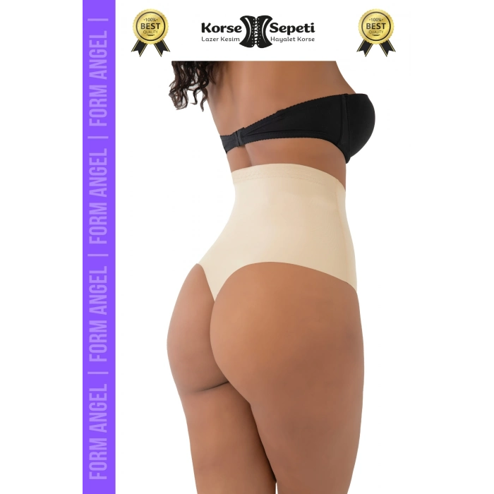 #Korse İz Yapmaz Göstermeyen Kaymaz Doku Toparlayıcı Sıkılaştıran Lazer Kesim String Korse - 5 Adet