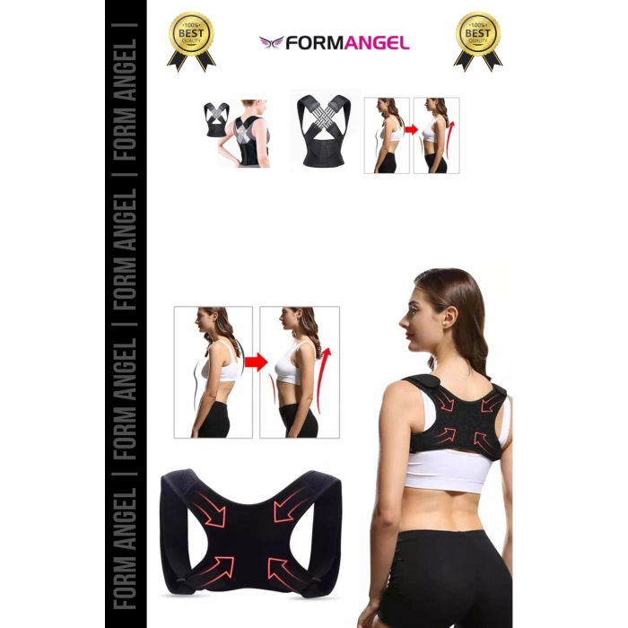 #Korse Kamburluk Önleyici Ayarlanabilir Ortopedik Medikal Kadın Erkek Dik Duruş Korsesi - 1 Adet