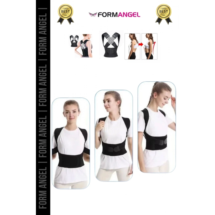 #Korse Kamburluk Önleyici Ayarlanabilir Ortopedik Medikal Kadın Erkek Dik Duruş Korsesi - 1 Adet